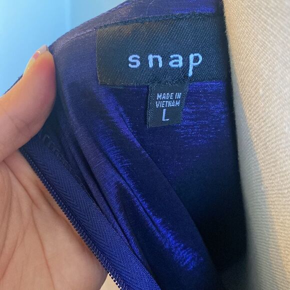 Strapless Shimmer Shift Dress  - Picture 4 of 4